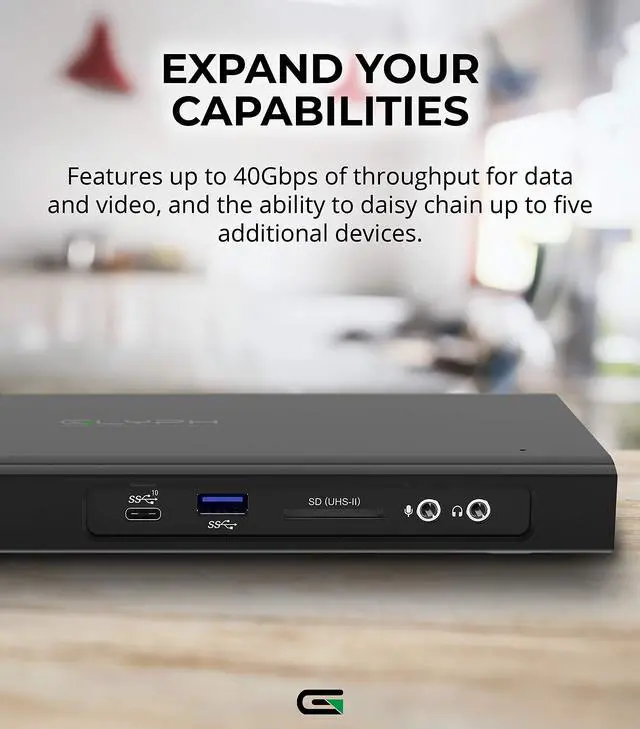 Alt view image 5 of 5 - Glyph Thunderbolt 3 NVMe Dock (2 TB)