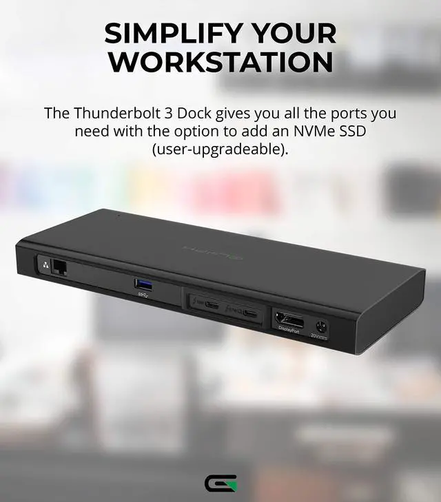 Alt view image 4 of 5 - Glyph Thunderbolt 3 NVMe Dock (2 TB)
