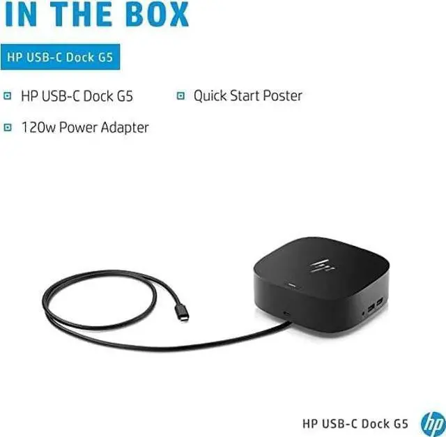 Alt view image 4 of 5 - HP USB-C Dock G5, Model Number: 26D32AA#ABL (Dock 2.0)