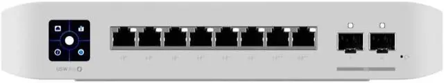 Alt view image 2 of 3 - Ubiquiti Professional 8 PoE | 8-Port Managed Layer 3 Gigabit PoE Switch (USW-Pro-8-PoE)