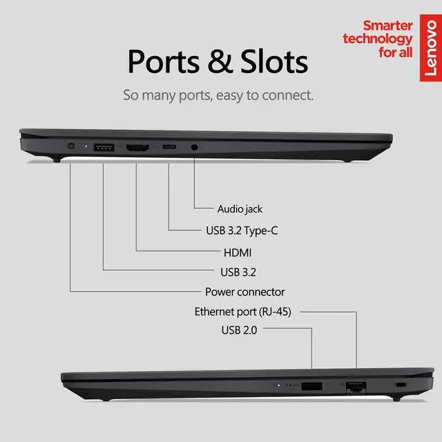 Alt view image 3 of 5 - Lenovo Newest 15.6" Laptop, Intel Pentium 4-core Processor, 24GB Memory, 1TB PCIe SSD, 15.6" FHD Anti-Glare Display, Ethernet Port, HDMI, USB-C, WiFi & Bluetooth, Webcam, Windows 11 Home
