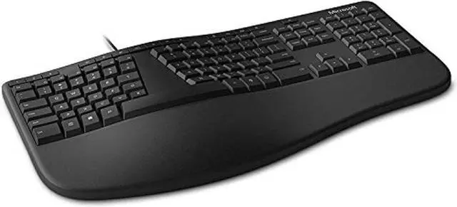 Alt view image 2 of 3 - Microsoft Ergonomic Keyboard for Business - Wired - Black