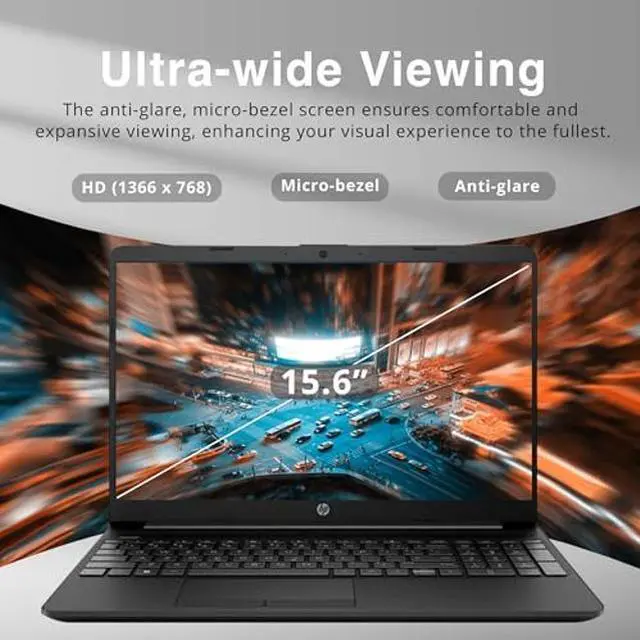 Alt view image 3 of 5 - HP 15.6" HD Student Laptop, Intel Pentium Silver N5030, 16GB RAM, 1TB PCIe SSD, Intel UHD Graphics, HD Webcam, Numpad, Wi-Fi 5, Bluetooth, Windows 11, Black, 32GB USB Card