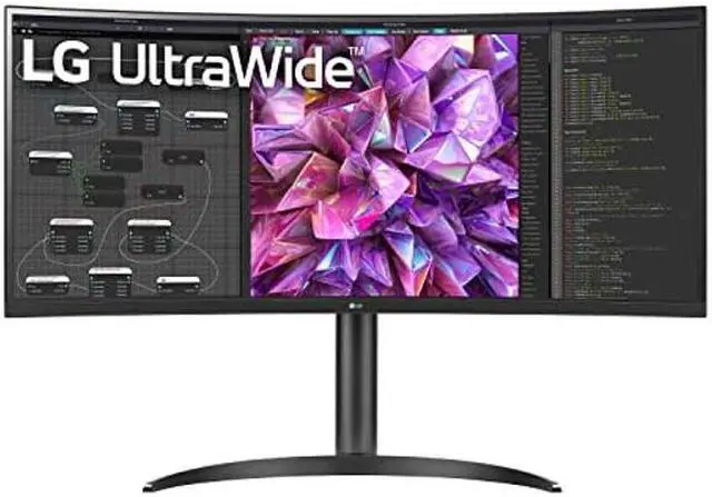 Main image of LG UltraWide QHD 34-Inch Curved Computer Monitor 34WQ73A-B, IPS with HDR 10 Compatibility, Built-In-KVM, and USB Type-C, Black