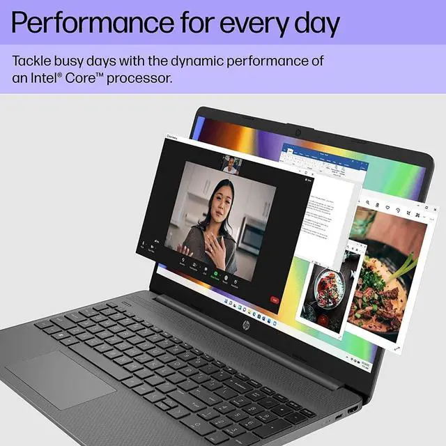 Alt view image 3 of 4 - HP Essential Laptop, 15.6" FHD Display, Intel Core i3-1215U Processor, 16GB RAM, 1TB SSD, Webcam, Wi-Fi 6, HDMI, Windows 11 Home, KKE Accessories, Gray