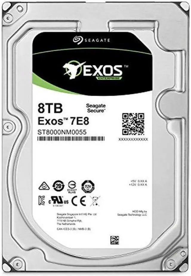 Main image of Seagate 8TB Enterprise Capacity 3.5 HDD 7200RPM SATA 6Gbps 256 MB Cache Internal Bare Drive (ST8000NM0055)