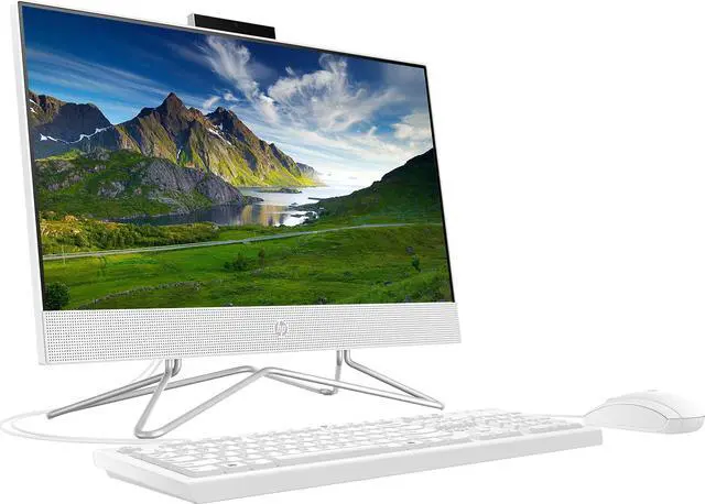 Alt view image 4 of 5 - HP 2022 Newest All-in-One Desktop, 21.5" FHD Display, Intel Celeron J4025 Processor, 16GB RAM, 512GB PCIe SSD, Webcam, HDMI, RJ-45, Wired Keyboard&Mouse, WiFi, Windows 11 Home, White