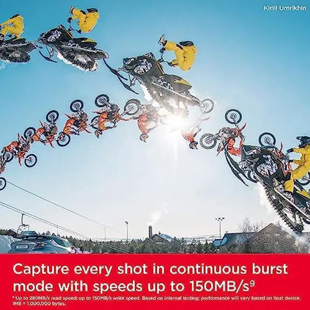 Alt view image 3 of 5 - SanDisk 1TB Extreme PRO SDXC UHS-II Memory Card - C10, U3, V60, 6K, 4K UHD, SD Card - SDSDXEP-1T00-GN4IN