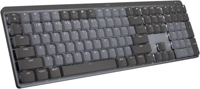 Main image of Logitech MX Mechanical Wireless Illuminated Performance Keyboard, Clicky Switches, Backlit Keys, Bluetooth, USB-C, macOS, Windows, Linux, iOS, Android - With Free Adobe Creative Cloud Subscription