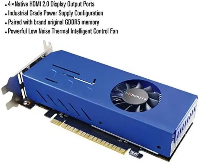 Alt view image 5 of 5 - SRhonyra Multi-Monitor Dedicated Graphics Card GTX 750Ti Multi-Display 4GB GDDR5 Video Card Support 4HDMI