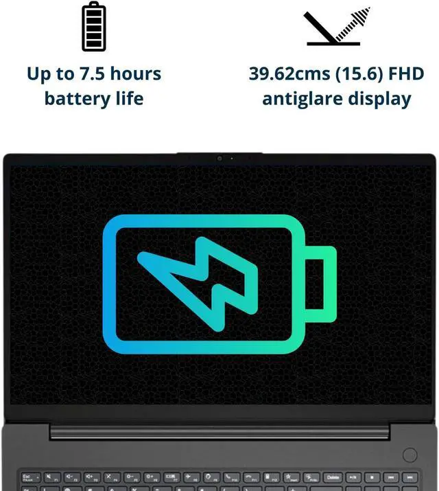 Alt view image 3 of 5 - Lenovo V15 Laptop, 15.6" FHD Display, AMD Ryzen 5 5500U Hexa-core Processor (Beat Intel i7-1065G7), 16GB RAM, 1TB SSD, HDMI, RJ45, Numeric Keypad, Wi-Fi, Windows 11 Pro, Black