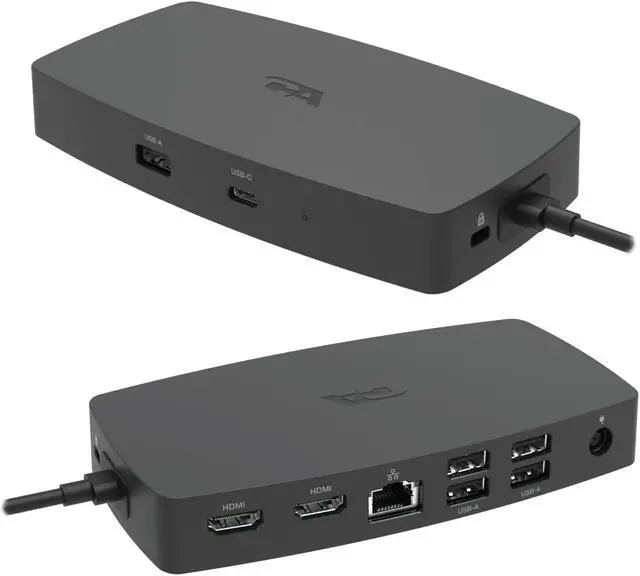 Main image of CA Essential Laptop Docking Station (DS-1000) - USB-C Docking Station with Dual 4K HDMI Displays, Six USB Ports, Ethernet Port, Power for Laptop, TAA Compliant Black