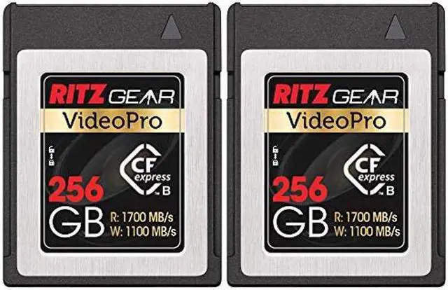 Main image of RG CFExpress Type B 256GB Card (1700/1100 R/W), (Pack of 2 Units) Pairs with Compatible Canon & Panasonic DSLR Cameras. (Not Recommended for Nikon Cameras)