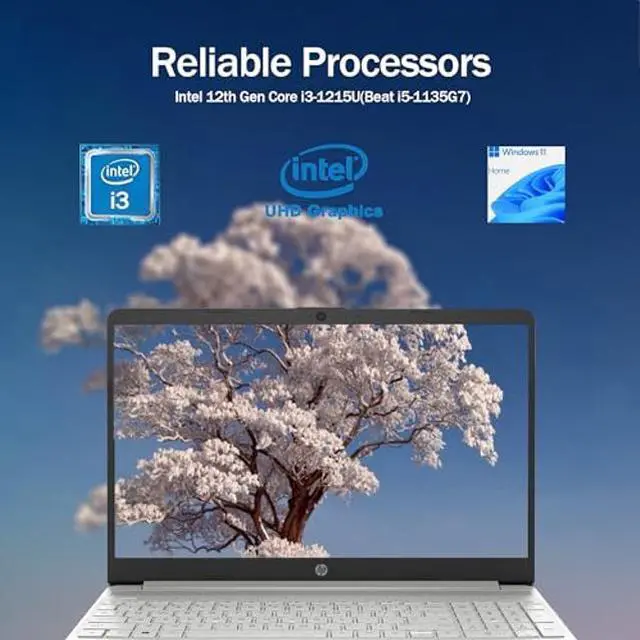 Alt view image 2 of 5 - HP 15.6" Laptop, Intel Core i3-1215U Processor, 16GB RAM, 1TB SSD, FHD Display, Numeric Keypad, Bluetooth, Wi-Fi, Long Battery Life, SD Card Reader, Windows 11 Home, Alpacatec MicroSD, Silver