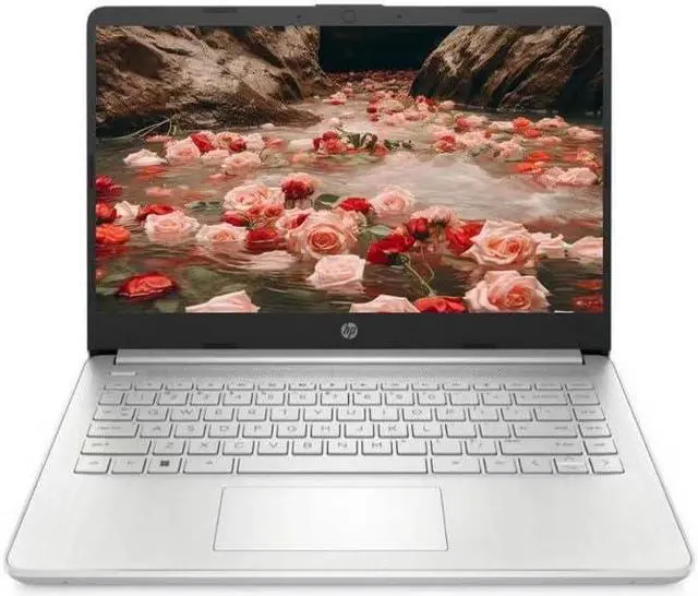 Main image of HP Notebook Laptop, 14" HD (1366 x 768) Display, AMD Ryzen 5 5500U (6 Cores), 16GB RAM, 1TB PCIe SSD, HDMI, SD Card Reader, Windows 11 Home, Natural Silver, TWE Mouse Pad