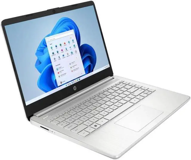 Alt view image 3 of 5 - HP Notebook Laptop, 14" HD (1366 x 768) Display, AMD Ryzen 5 5500U (6 Cores), 16GB RAM, 1TB PCIe SSD, HDMI, SD Card Reader, Windows 11 Home, Natural Silver, TWE Mouse Pad
