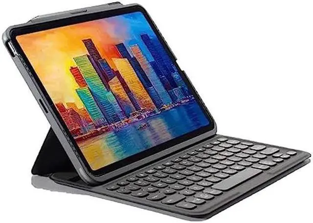 Main image of ZAGG Detachable Case and Wireless Keyboard for Apple iPad Pro 12.9, Multi-Device Bluetooth Pairing, Backlit Laptop-Style Keys, Apple Pencil Holder, 6.6ft Drop Protection (Charcoal)