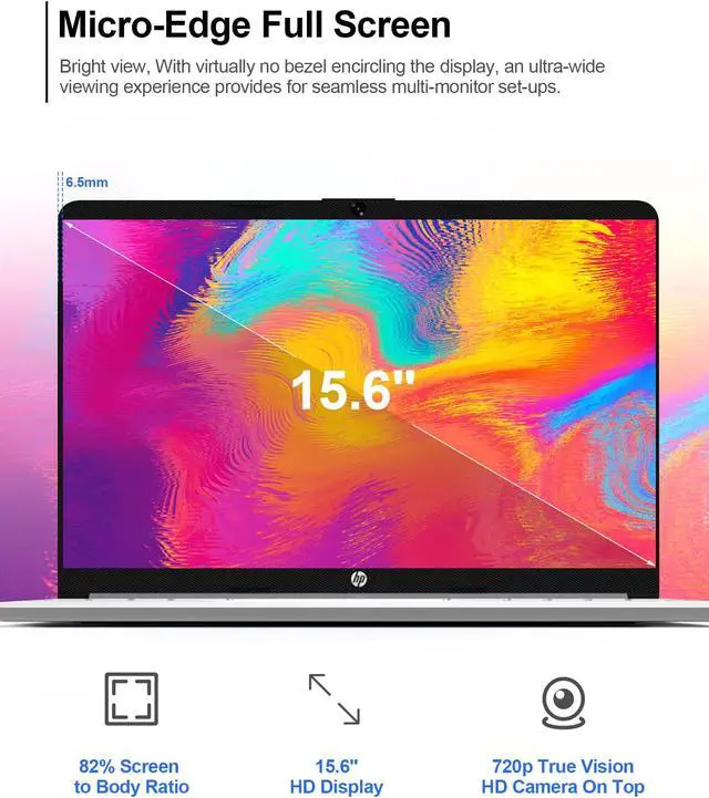 Alt view image 4 of 5 - HP 2023 Newest 15.6" Touchscreen Laptop, 16GB RAM, 1T SSD, Intel Core i3-1115G4 Processor, 11 H Battery Life, Wi-Fi, Bluetooth, Webcam, HDMI, Windows 11 Home in S Mode