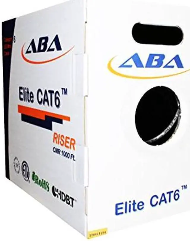 Main image of Infinity Cable CAT6 CMR Riser 23AWG UTP, 1000 Feet, 550MHz Solid 100% Pure Copper, UL Certified, Easy to Pull (Reelex II) Box, Gray