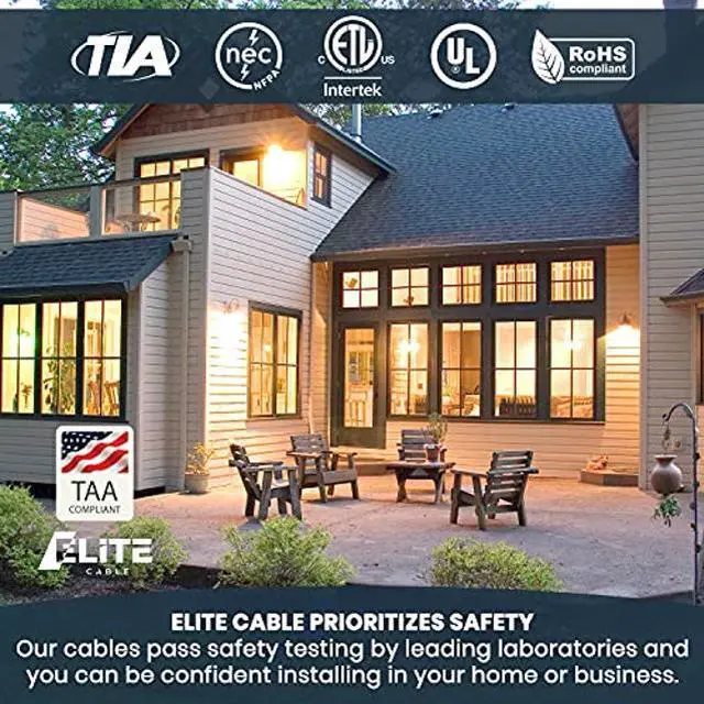 Alt view image 3 of 4 - CAT6 Riser (CMR), Ethernet Cable 1000ft, No Spline, Unshielded Twisted Pair (UTP) 23AWG, Solid Pure Bare Copper, 550MHz, UL Certified, Easy to Pull (Reelex II) Box, Bulk Networking LAN Cable