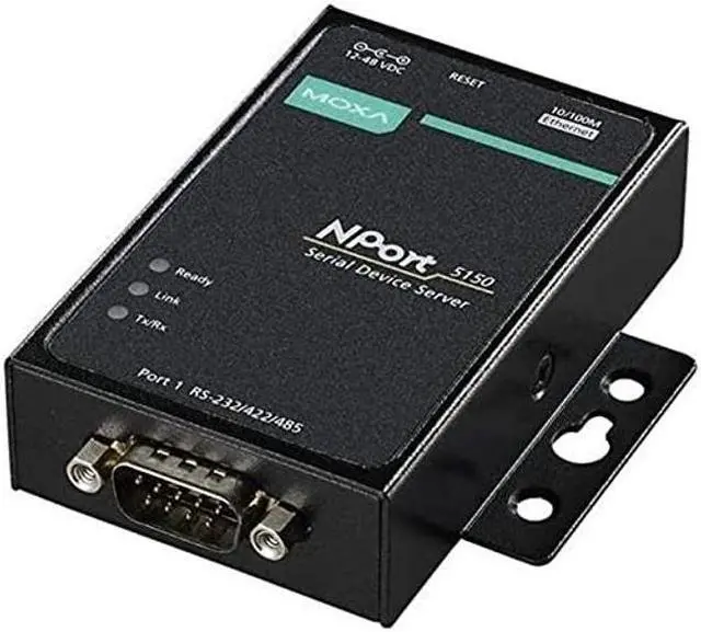 Alt view image 2 of 5 - Moxa Device Server NPort 5150, 1-Port RS-232/422/485 Device Server, 0 to 55degC Operating Temperature One Year Warranty!