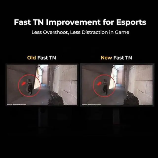 Alt view image 3 of 5 - BenQ Zowie XL2546X Gaming Monitor | 24.5 | Fast TN 240Hz | Gaming Monitor for Esports | Motion Clarity DyAc(tm)2 | 1080p | XL Setting to Share | S Switch | Adjustable Height & Tilt, Black