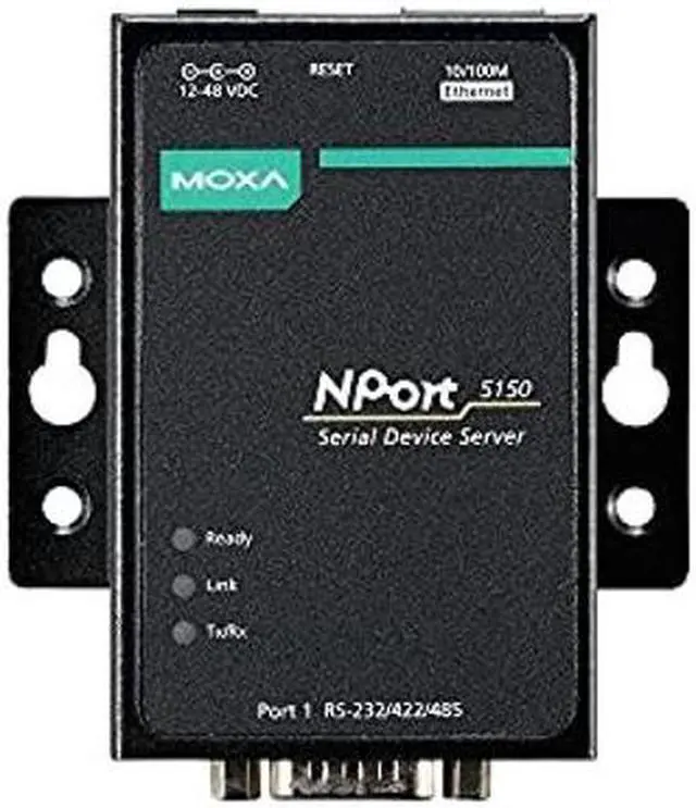 Main image of Moxa Device Server NPort 5150, 1-Port RS-232/422/485 Device Server, 0 to 55degC Operating Temperature One Year Warranty!