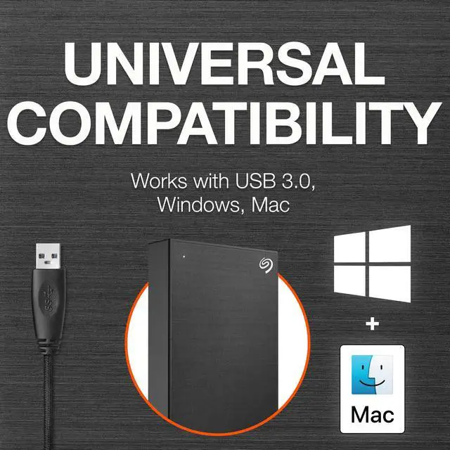 Alt view image 4 of 5 - Seagate 5000GB One Touch 5TB External HHD Drive with Rescue Data Recovery Services, Black (STKC5000400)