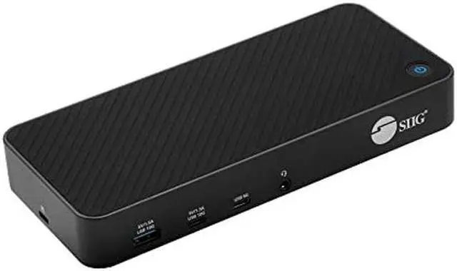 Main image of SIIG USB-C Triple 4K 60Hz Docking Station with 100W PD - Triple 4K@60Hz or Single 5K@60Hz Monitor Laptop Dock - DisplayLink - 3X HDMI, 2X DisplayPort, 3X USB-A, 2X USB-C, Gigabit Ethernet