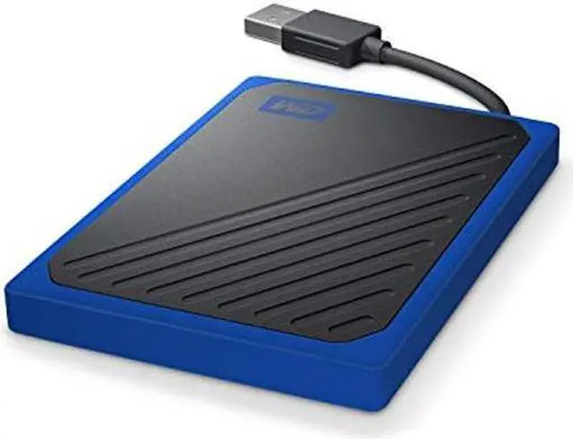 Alt view image 3 of 4 - WD 1TB My Passport Go Cobalt SSD Portable External Storage - WDBY9Y0010BBT-WESN (Old model)
