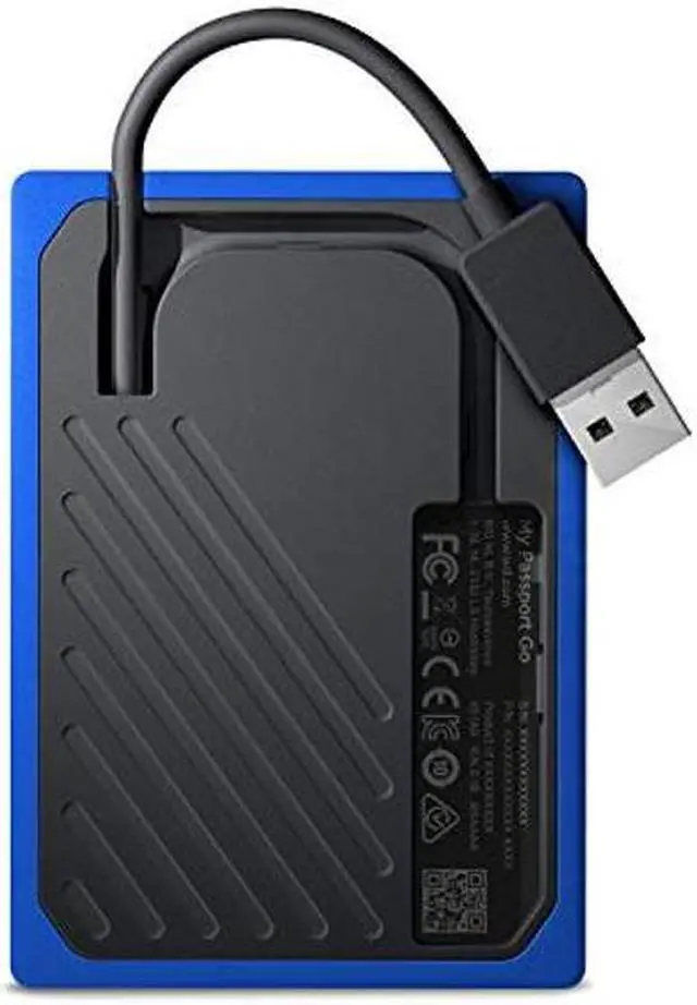 Alt view image 4 of 4 - WD 1TB My Passport Go Cobalt SSD Portable External Storage - WDBY9Y0010BBT-WESN (Old model)