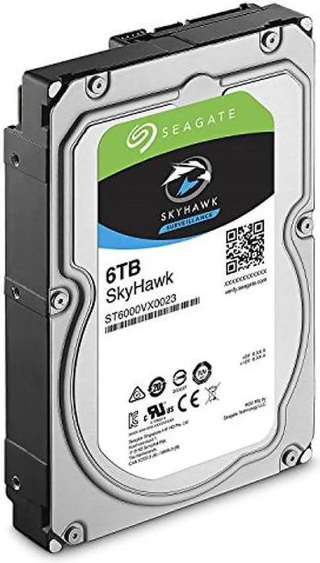 Alt view image 3 of 4 - Seagate Skyhawk 6TB Surveillance Internal Hard Drive HDD - 3.5 Inch SATA 6Gb/s 256MB Cache for DVR NVR Security Camera System with Drive Health Management (ST6000VX0023)