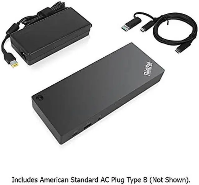 Alt view image 2 of 5 - New Genuine Dock for ThinkPad Hybrid USB-C with USB-A Dock US 40AF0135US SD20Q13457