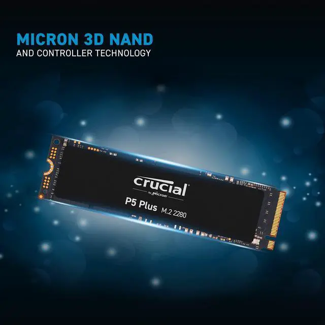 Alt view image 2 of 3 - Crucial P5 Plus 2TB PCIe Gen4 3D NAND NVMe M.2 Gaming SSD, up to 6600MB/s - CT2000P5PSSD8, Solid State Drive