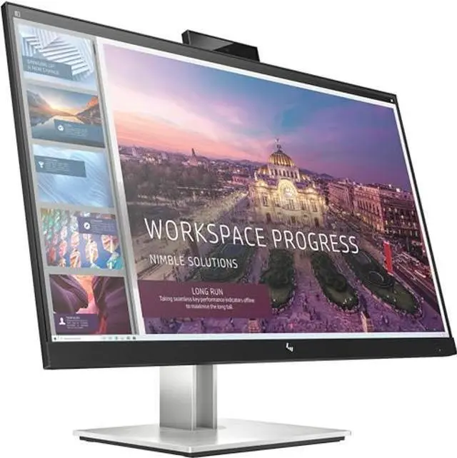 Alt view image 2 of 4 - HP E24d G4 23.8" Full HD LED LCD Monitor - 16:9 - Black, Silver