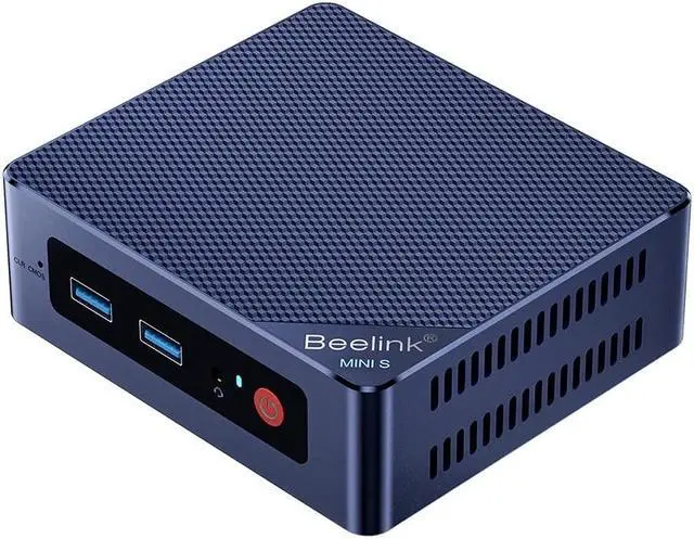 Main image of Beelink Mini S12 Pro Mini PC, Mini Computer with Alder Lake-N N100, 16GB DDR4 +500GB M.2 PCIe 2280 NVMe SSD, WIFI6, Dual HDMI, Dual Screen Display, 1000Mbps, BT 5.2
