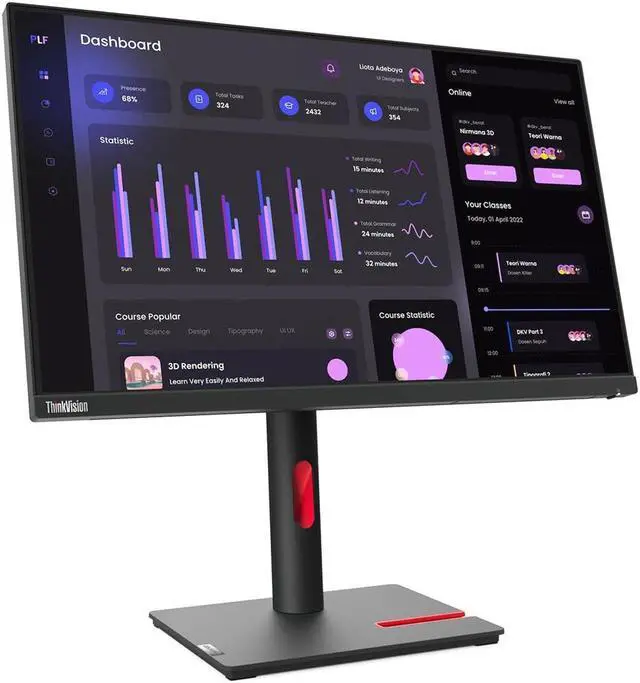 Main image of Lenovo ThinkVision T24i-30 23.8 Full HD WLED LCD Monitor - 16:9
