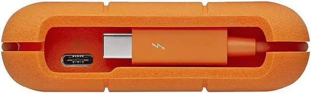 Alt view image 5 of 5 - LaCie 2TB Rugged Thunderbolt USB-C External Hard Drive, Orange