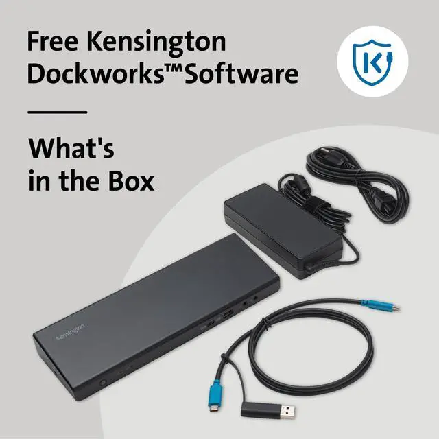 Alt view image 5 of 5 - Kensington SD4750P USB-C Displaylink Docking Station for Windows, MacBook, Surface and Chromebooks  Dual 4K Video, 85W PD (K39105NA)