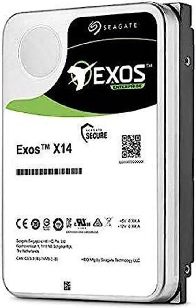 Main image of Seagate Exos X14 ST12000NM0008 12 TB Hard Drive - 3.5" Internal - SATA (SATA/600)