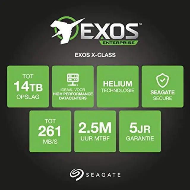 Alt view image 2 of 5 - Seagate Exos X14 ST12000NM0008 12 TB Hard Drive - 3.5" Internal - SATA (SATA/600)