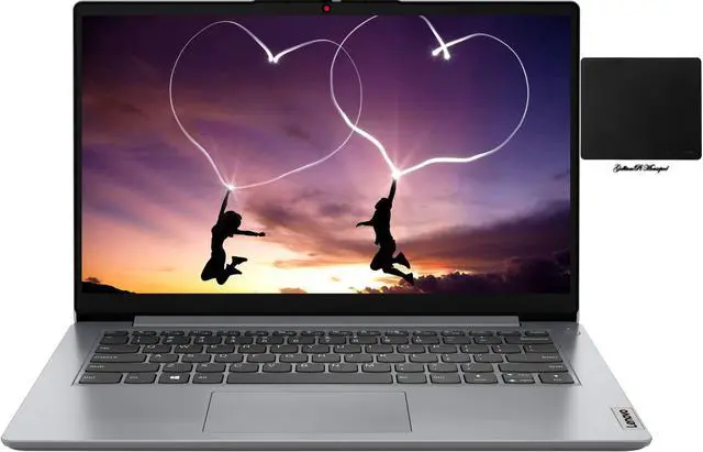 Main image of Lenovo 14" 1i HD Laptop, Intel Dual Core Celeron N4020, 256GB NVME SSD,64GB eMMC,4GB RAM, Webcam, HDMI, 1Year Office 365 w/GalliumPi Mousepad