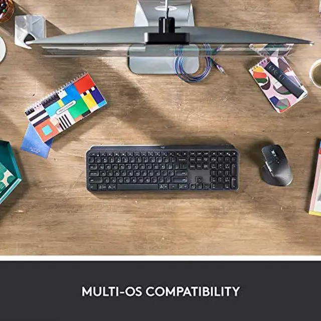 Alt view image 3 of 5 - Logitech MX Keys & MX Master 3 Mouse for Business Combo, Wireless, Ergonomic, Secured Logi Bolt Technology, Bluetooth, Globally Certified, Windows/Mac/Chrome/Linux - Graphite