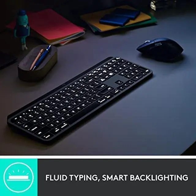 Alt view image 5 of 5 - Logitech MX Keys & MX Master 3 Mouse for Business Combo, Wireless, Ergonomic, Secured Logi Bolt Technology, Bluetooth, Globally Certified, Windows/Mac/Chrome/Linux - Graphite