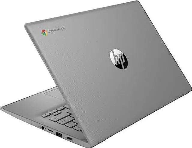 Alt view image 4 of 5 - HP HD 14" Chromebook Laptop for Student and Business, Intel Celeron Processor N4120, 4GB RAM 128GB Storage(64GB eMMC + 5ave 64GB Flash Memory), Wi-Fi, Bluetooth, HDMI, Chrome Os, Modern Gray