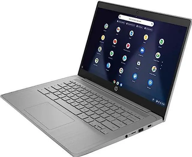 Alt view image 3 of 5 - HP HD 14" Chromebook Laptop for Student and Business, Intel Celeron Processor N4120, 4GB RAM 128GB Storage(64GB eMMC + 5ave 64GB Flash Memory), Wi-Fi, Bluetooth, HDMI, Chrome Os, Modern Gray