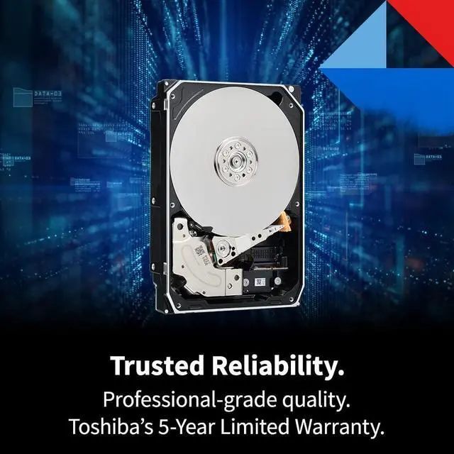 Alt view image 5 of 5 - Toshiba X300 PRO 12TB High Workload Performance for Creative Professionals 3.5-Inch Internal Hard Drive - Up to 300 TB/Year Workload Rate CMR SATA 6 GB/s 7200 RPM 512 MB Cache - HDWR51CXZSTB