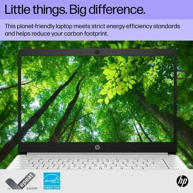 Alt view image 4 of 5 - Hp Stream 14" HD Laptop | Intel Celeron N4120 Processor | Intel UHD Graphics 600 | Microsoft Office 365 | 4GB RAM | 64GB SSD | Windows 11 S | Bundle with Laptop Stand