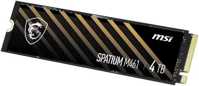 Alt view image 2 of 2 - MSI SPATIUM M461 PCIe 4.0 NVMe M.2 4TB Internal SSD PCIe Gen4 NVMe