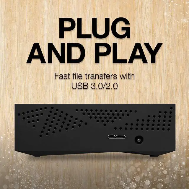 Alt view image 4 of 5 - Seagate Desktop Drive 8000 GB 8TB external Hard Drive, 3.5 Inch, USB 3.0, PC & Notebook, Xbox & PS4, Modellnr.: STGY8000400
